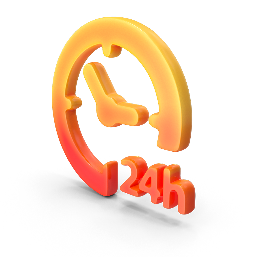 24hr service